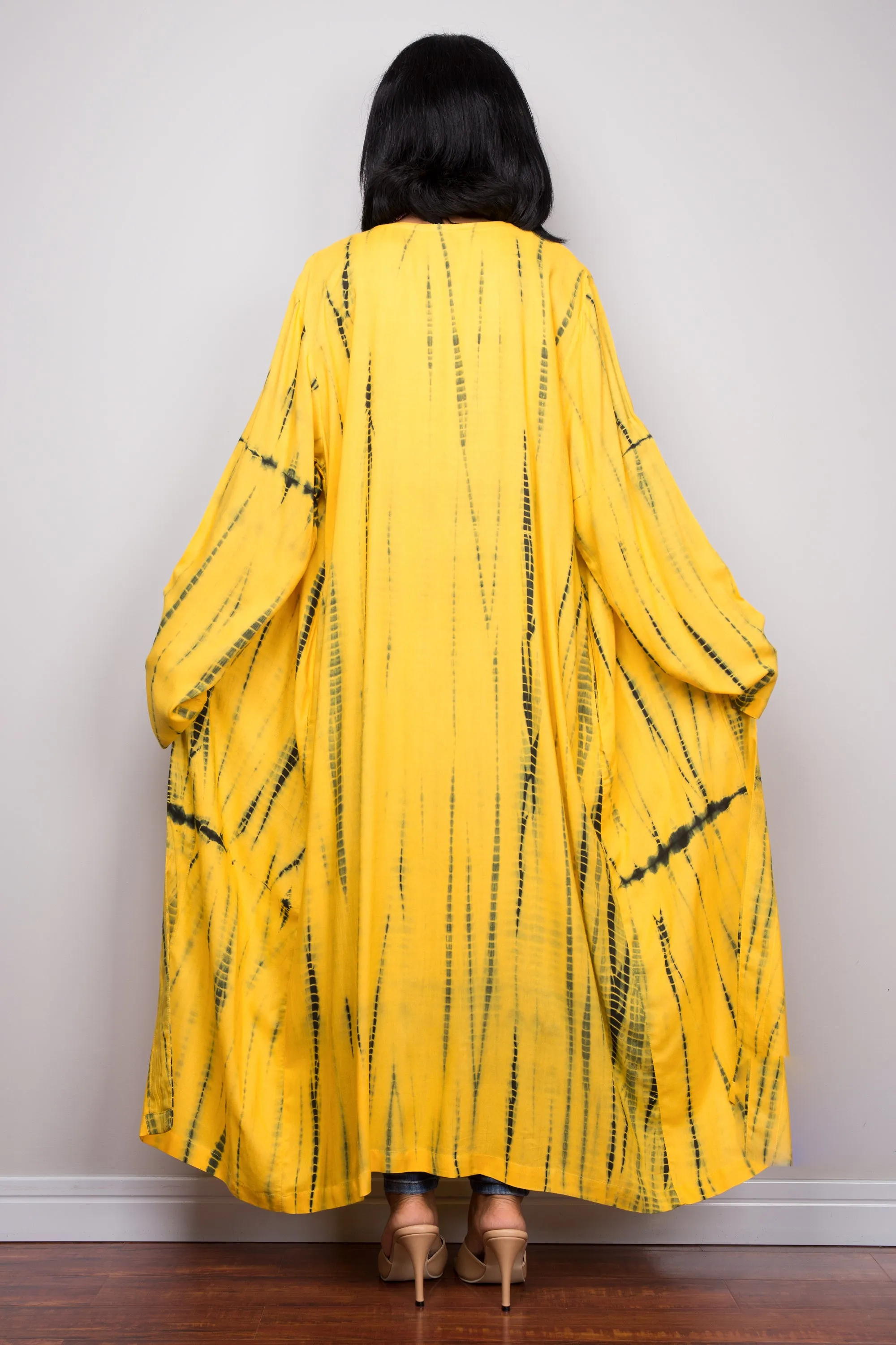 Yellow Tie Dye Cardigan
