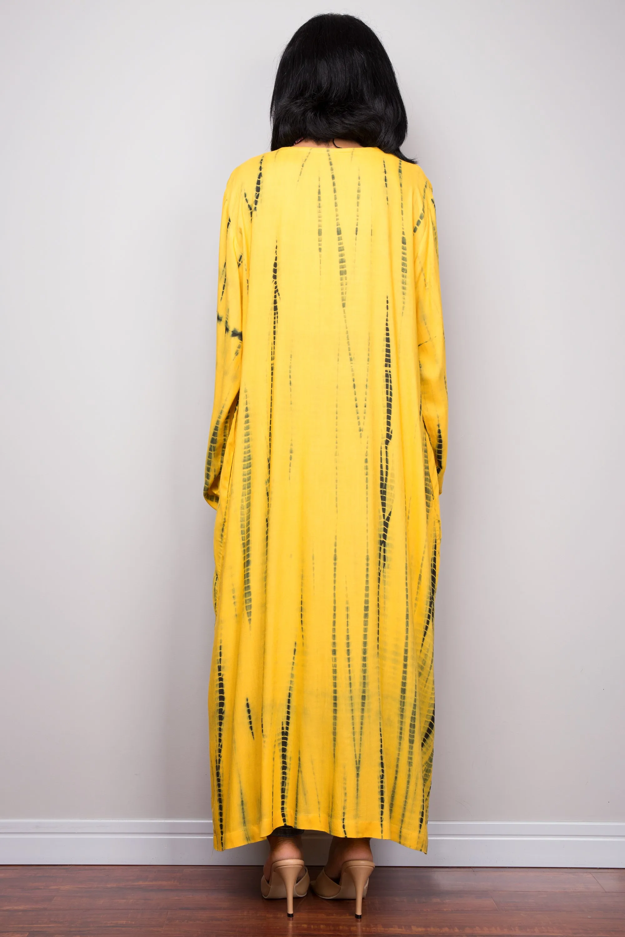 Yellow Tie Dye Cardigan