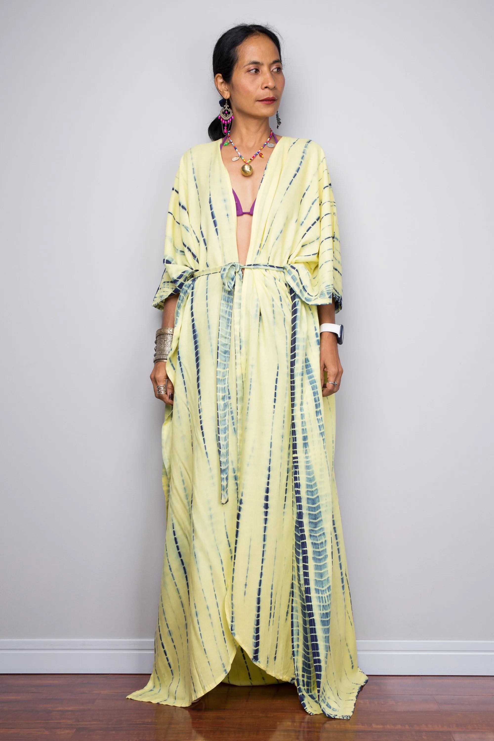 Yellow Tie Dye Robe
