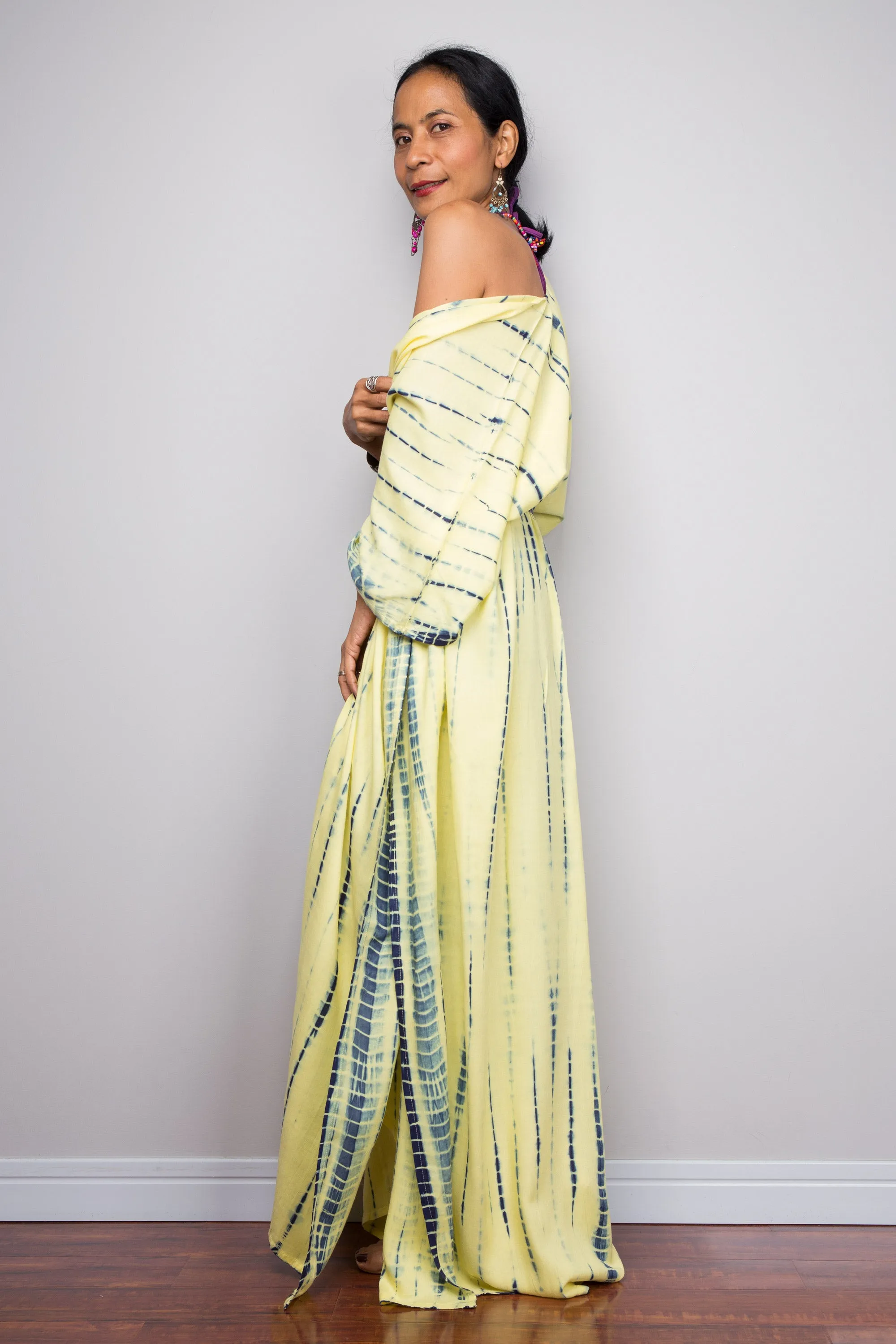 Yellow Tie Dye Robe