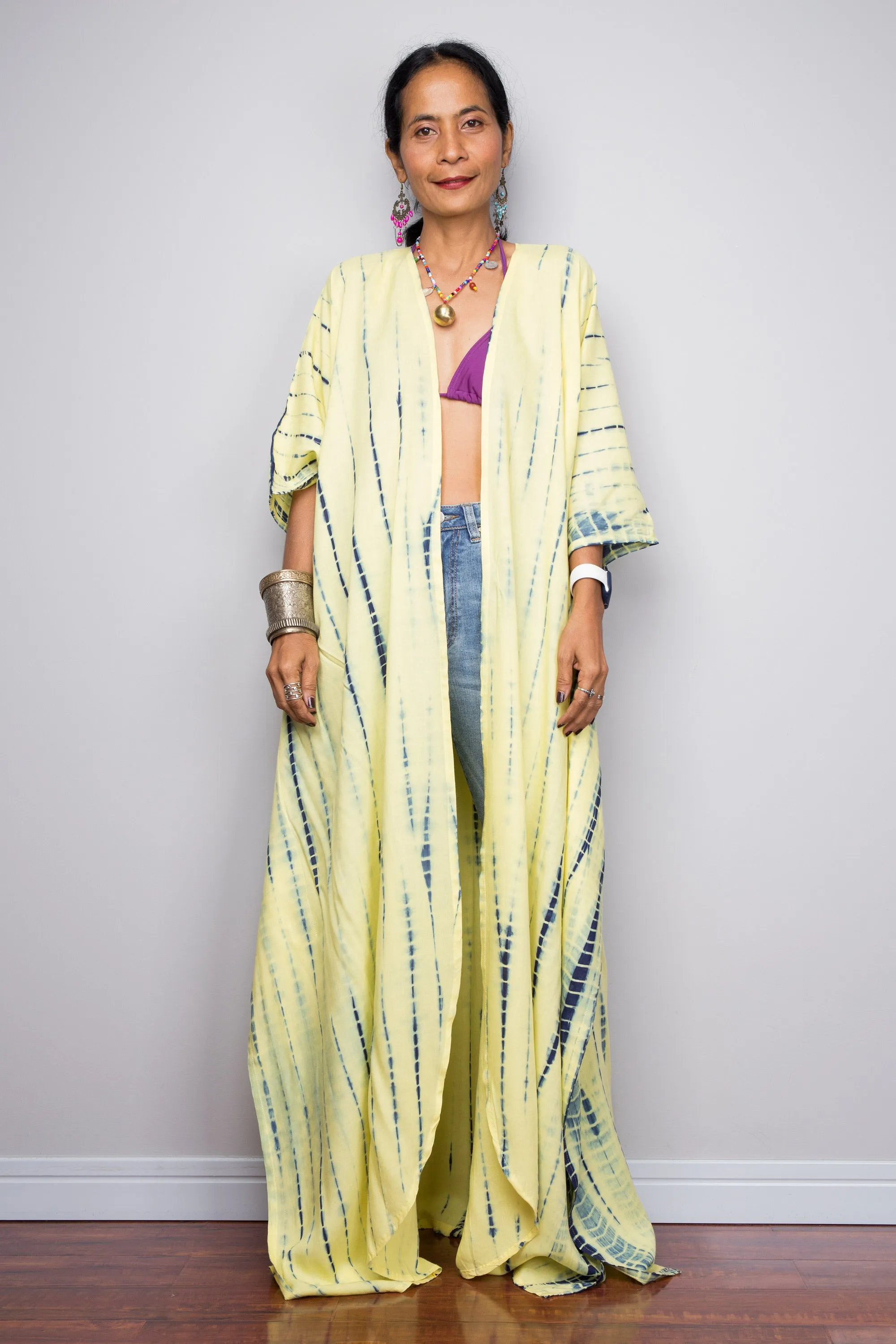 Yellow Tie Dye Robe